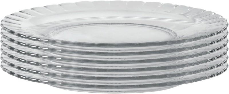 Duralex tempered Glass Paris Dinner Plate 9 Inch 23 CmSet of Six Clear