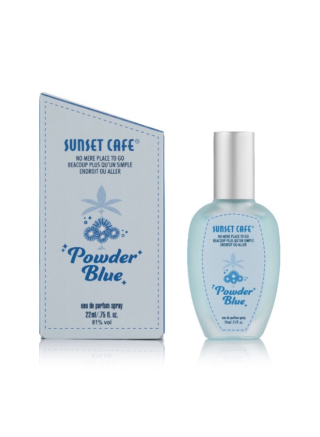 صن سيت كافيه عطر مقهى الغروب - أزرق باودر 22 مل - Image 1