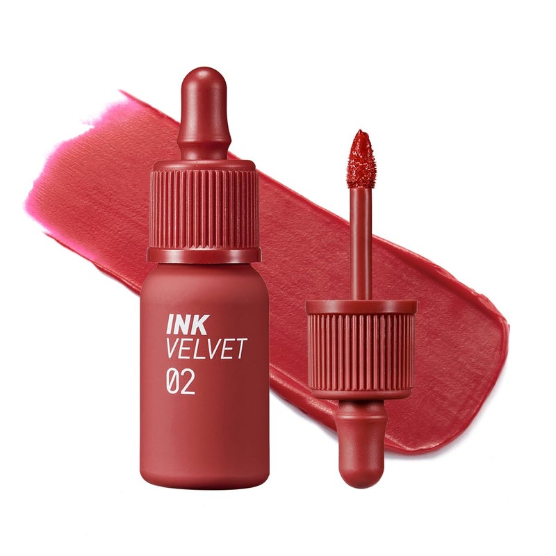 Peripera Ink the Velvet Lip Tint High Pigment Color Longwear Weightless Not Animal Tested GlutenFree ParabenFree 021 VITALITY CORAL RED