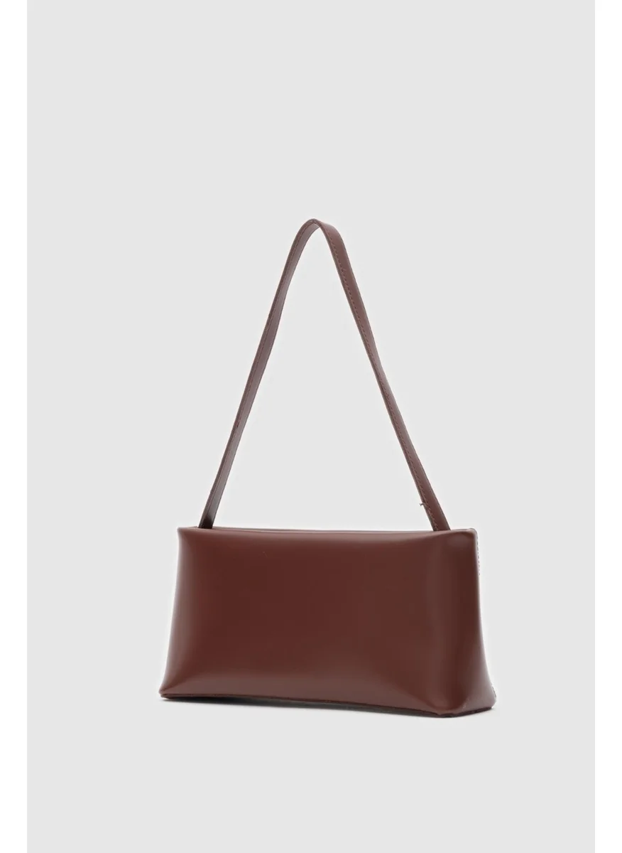 Shule Bags Capella Basic Hazelnut Shell Baguette Bag