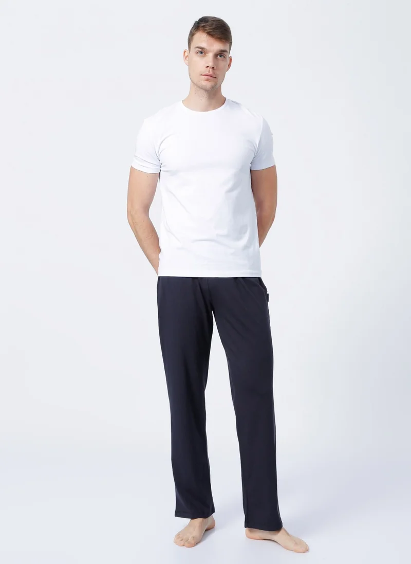 دي أس دامات Ds Damat Normal Waist Plain Gray Men's Pajama Bottom