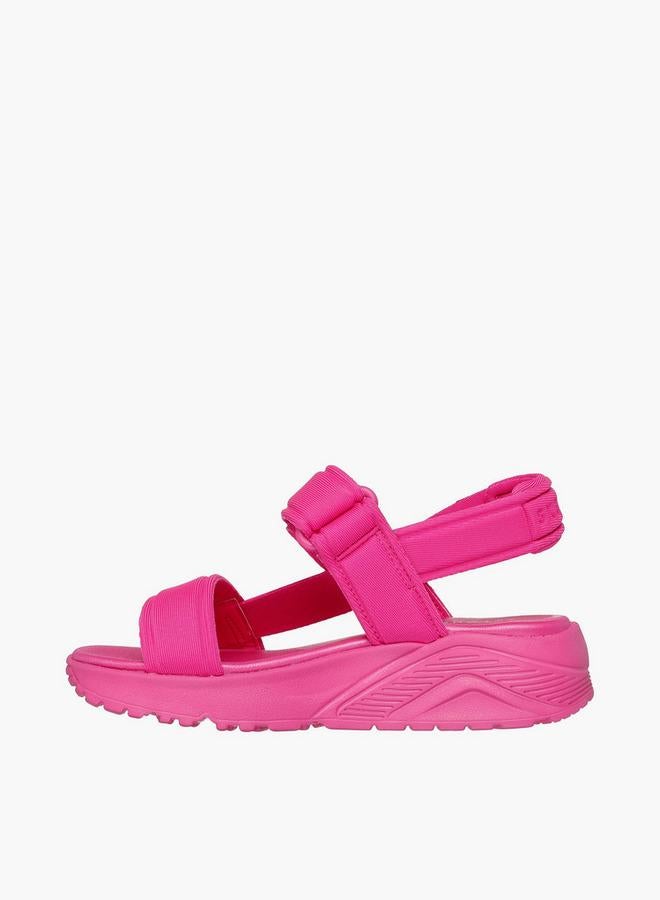 SKECHERS صنادل فلات بنات أونو لايت مع إغلاق هوك وحلقة - Image 4
