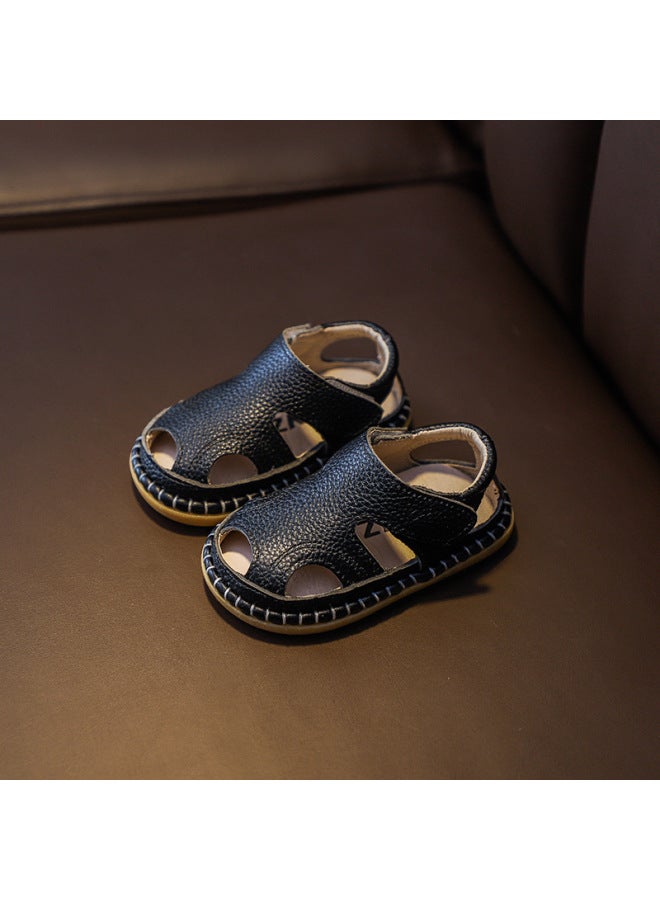 Summer New Baby Sandals 0-3 Years Old Boys' Toddler Shoes Soft Sole Female Baby Breathable Velcro Beach Shoes