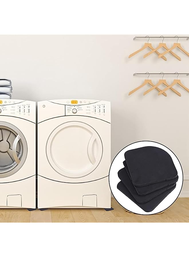erorex Shock Absorbing Washer Pads Anti Vibration Washer Mat Non Skid Protector Mat Eva Rubber Mats Protect Floor Prevent Noise For Washing Machine Dryers Refrigerator Furniture Sofa Table Leg 8 Pcs - Image 2