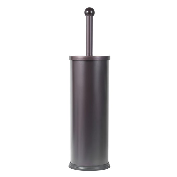 RUST RESISTANT BRONZE TOILET BRUSH HOLDER WITH LID PERFECT BATHROOM BOWL CLEANING SET GIFT FOR HOUSE WARMING OR COLLEGE DORMS ACCESSORIES 1 BRONZE TOILET BRUSH
