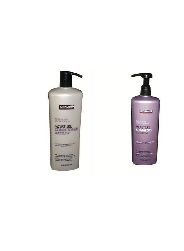 Kirkland Signature Professional Salon Formula Moisture Shampoo or Conditioner (33.8 Oz Each) (shampoo & Conditioner Set) By 1count