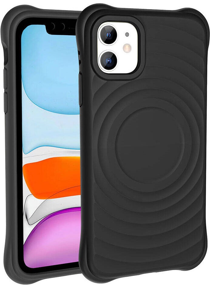 Coolacs - Magsafe Charging Feature Airbag Matte Look Cover Compatible with Apple iPhone 11 - Image 1