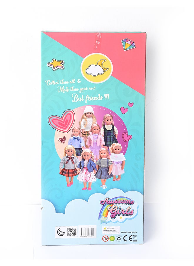AWESOME GIRLS - AWESOME GIRLS CLARA DOLL 18 INCH CUTE FASHION DOLL - Image 1