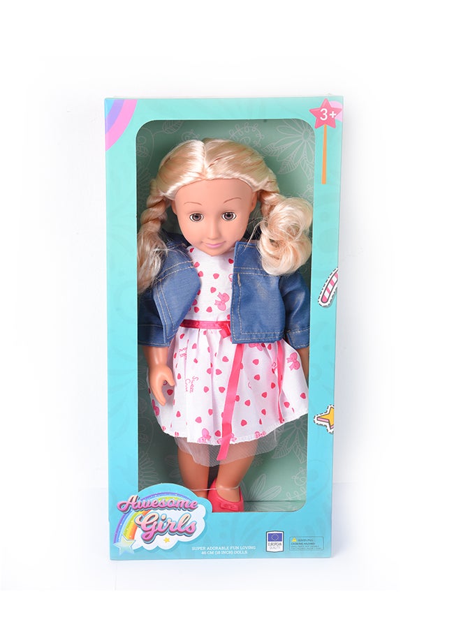 AWESOME GIRLS - AWESOME GIRLS CLARA DOLL 18 INCH CUTE FASHION DOLL - Image 1