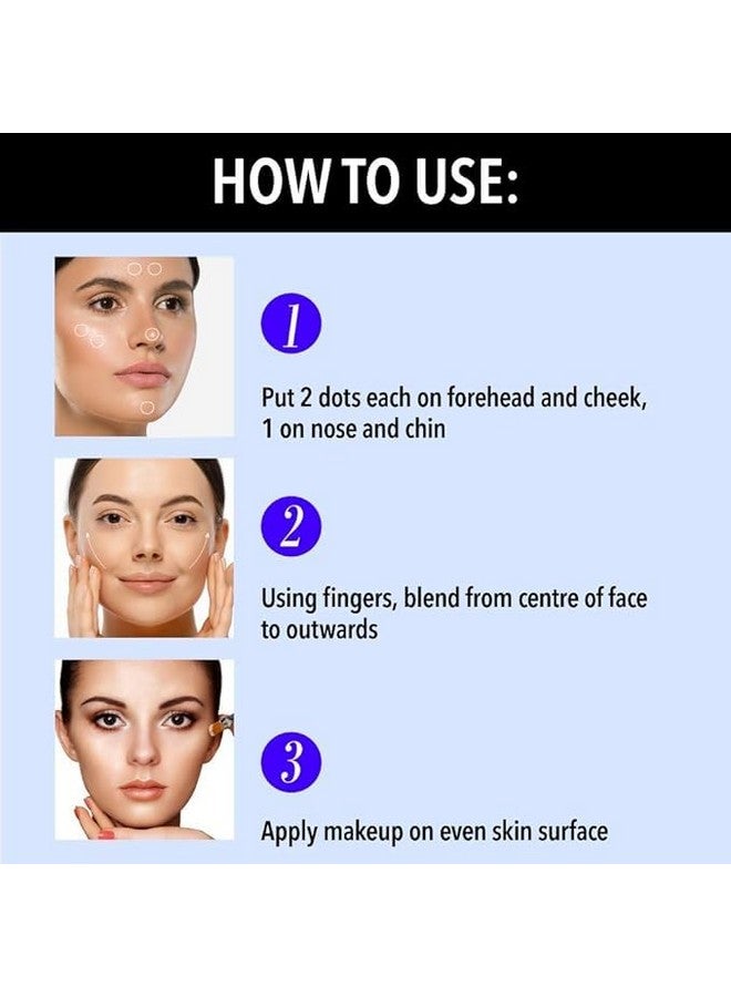 PEACORA Cosmetics Flawless Finish Primer, Transparent, Moisturizes Skin, Gel based light weight formula |Provides Radiant & Smooth Finish (50ml.) - Image 2