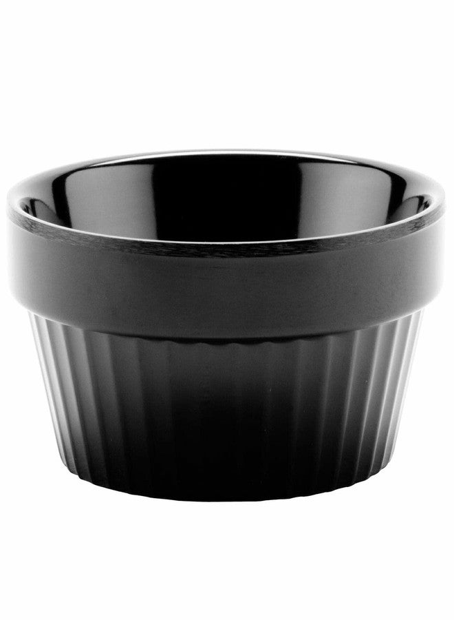 Get G.E.T. R-4-BK 4 oz. Melamine Sauce Cup, Break Resistant, Melamine, Black (Pack of 12) - Image 2