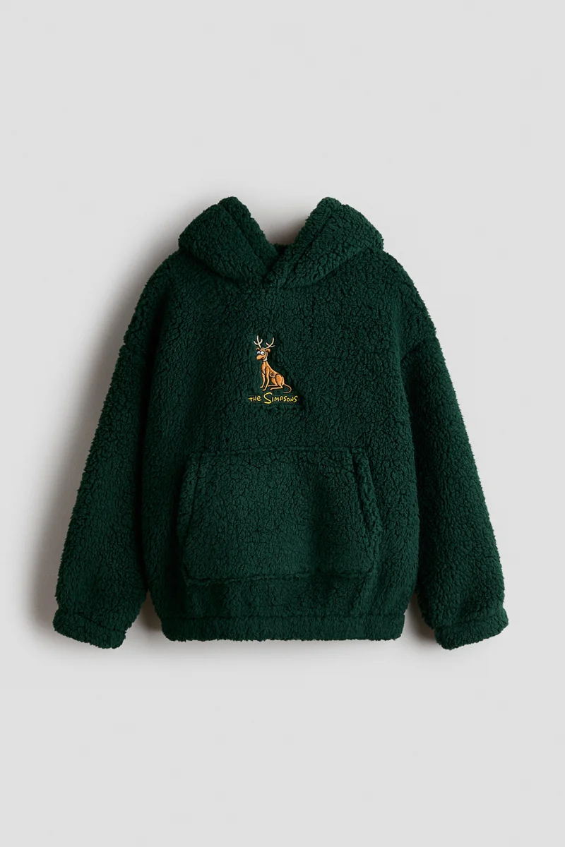 Oversized teddy hoodie