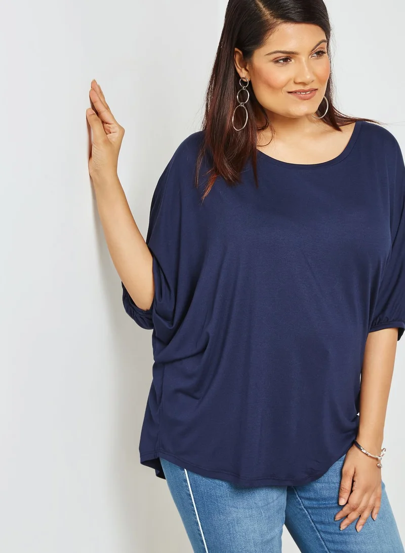 EVANS Cape Sleeve Top