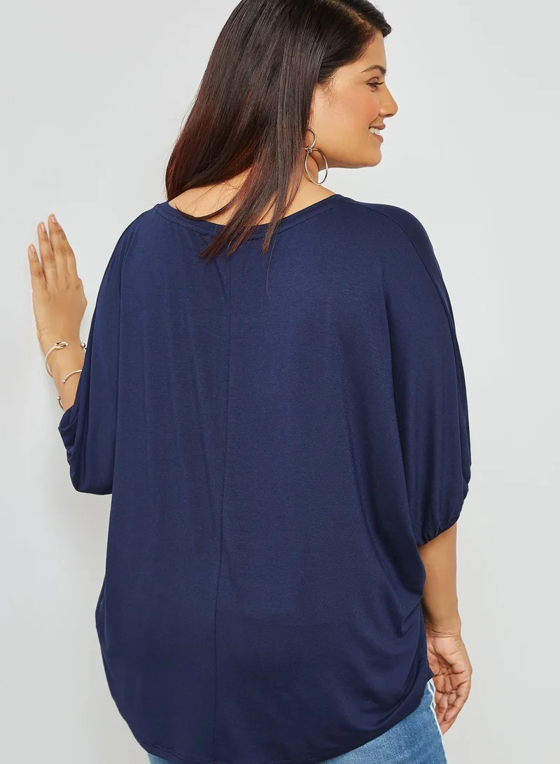 EVANS Cape Sleeve Top