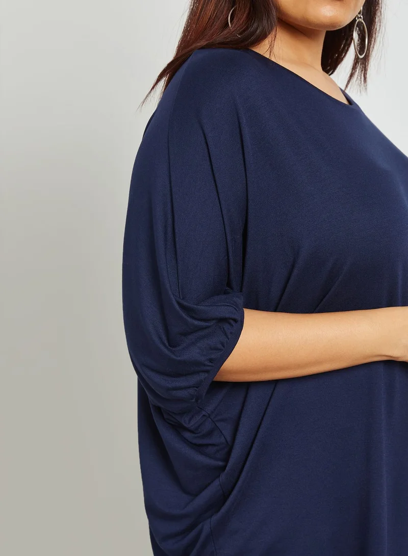 EVANS Cape Sleeve Top