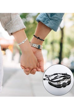 Yin Yang Friend or Couple Bracelet with Necklace Set, 2 Pieces Matching Adjustable Cord Bracelet, Pendant Chain for Friendship Boyfriend Girlfriend - pzsku/ZEF80A33C49D2B62D2A4AZ/45/_/1669975467/586b4d54-8956-49b4-8e5a-8d3c0c204a0a