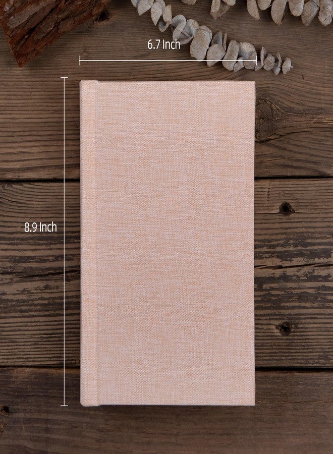Pssoss Small 4x6 Photo Album with Writing Space Holds 20 Photos Ideal for Wedding Theme-Album and Baby Photo Album (Beige) - Image 2
