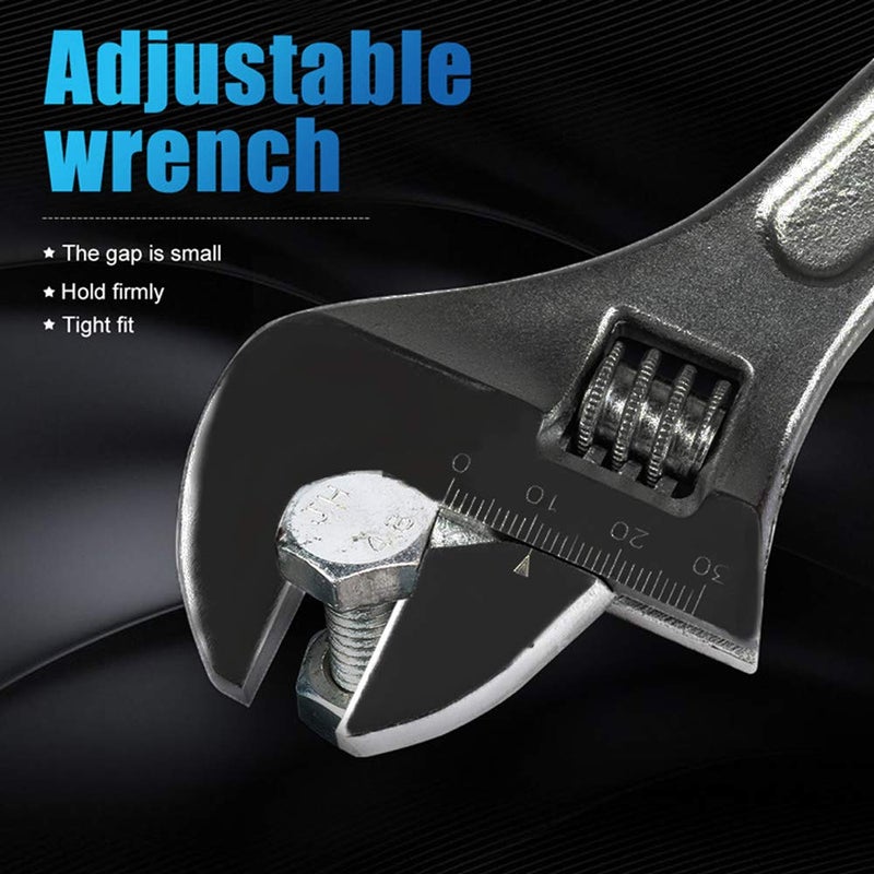 MLD MLD Repair Tools adjustable wrench 10 inch 250 mm Set Material Metal and Steel Multicolor Pack of 1  - Image 3