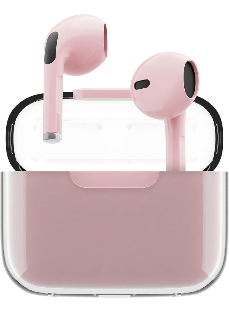 juice Pick 'N' Mix Wireless Earphones – Bluetooth Earbuds with Charging Case, USB-C Cable, Touch Controls, 20H Playtime, 10m Range – Pink