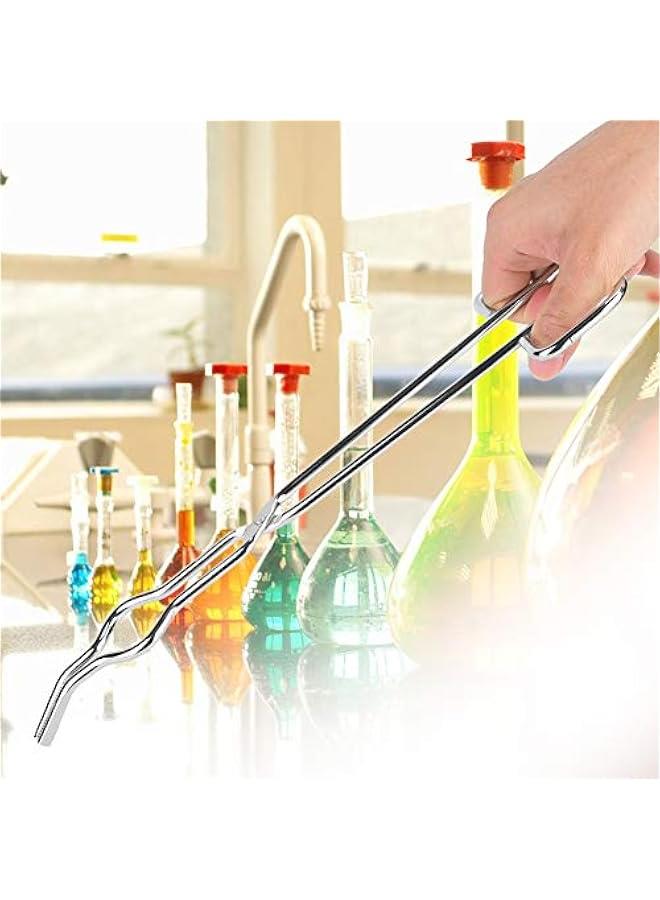 Stainless Steel Crucible Forceps Clamp Beaker Holder Pliers with Aircraft Class Rivet Crucible TongsLab Tongs(300mm) - Image 2