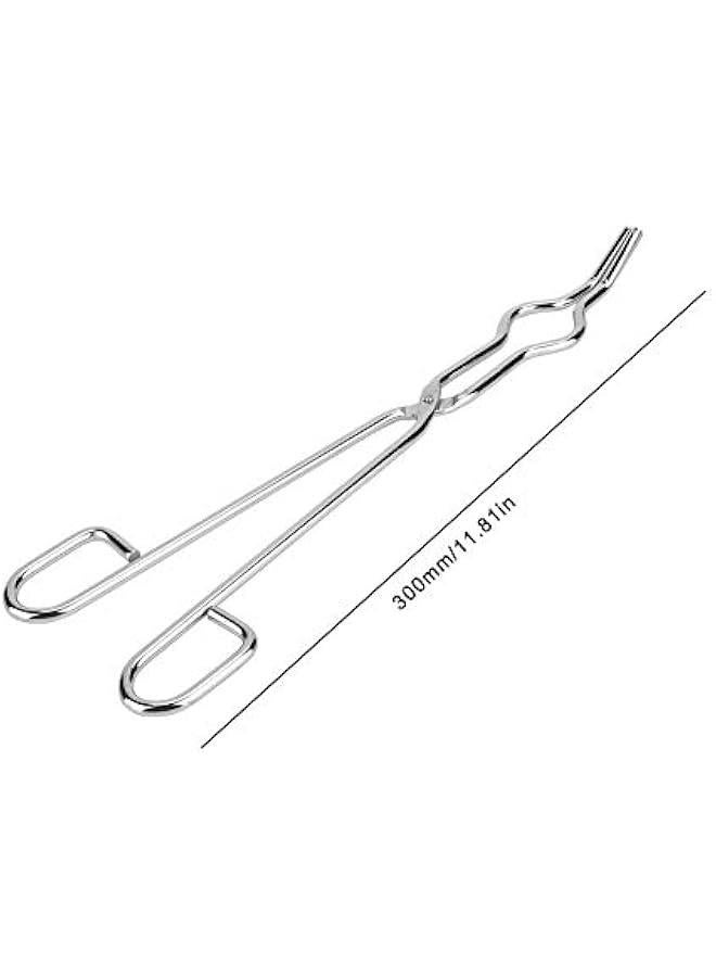Stainless Steel Crucible Forceps Clamp Beaker Holder Pliers with Aircraft Class Rivet Crucible TongsLab Tongs(300mm) - Image 4