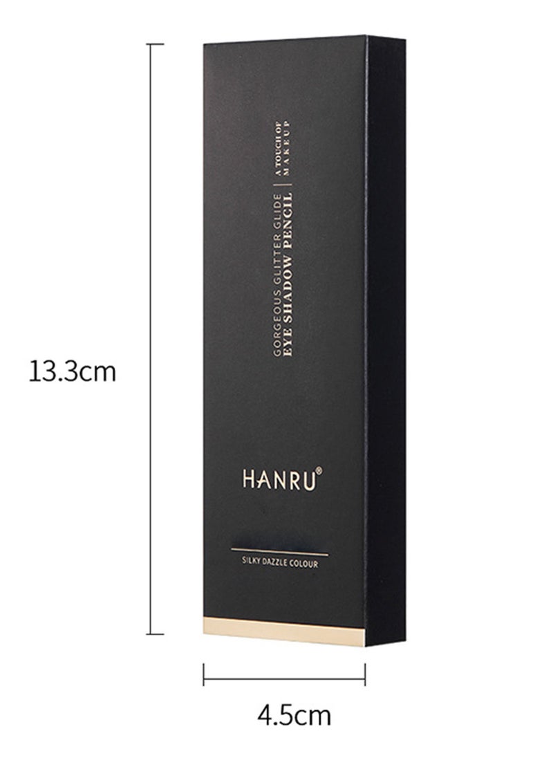 HANRU - Eyeshadow Stick Double End Metallic Shimmer Highlighting Soft Pigmented Shiny Waterproof Longlasting Eye Shadow Pencil for Women 1Pcs - Image 1