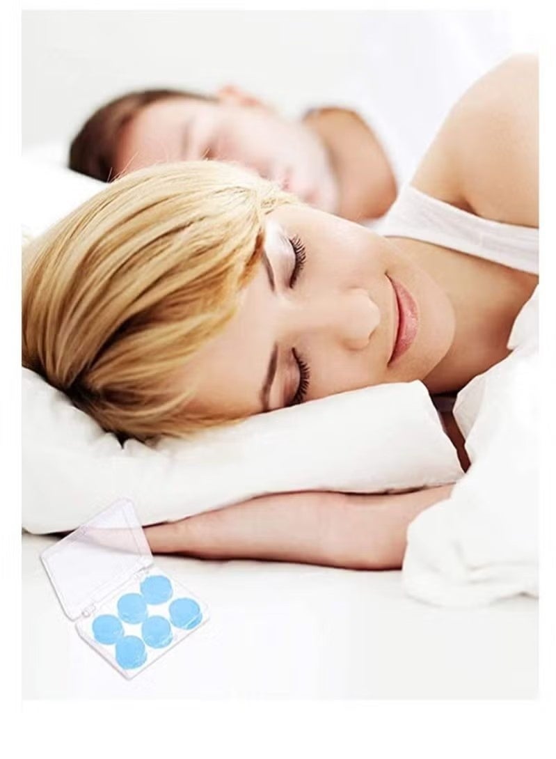 RATSAW Sleep Earplugs, Silicone Earplugs, Sleep Earplugs with High Decibel Noise Protection Waterproof Earplugs for Sleep Learning Swimming and Cancelling Noise - Image 4
