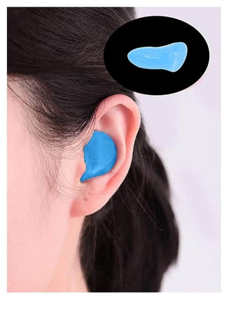 RATSAW Sleep Earplugs, Silicone Earplugs, Sleep Earplugs with High Decibel Noise Protection Waterproof Earplugs for Sleep Learning Swimming and Cancelling Noise - Image 3