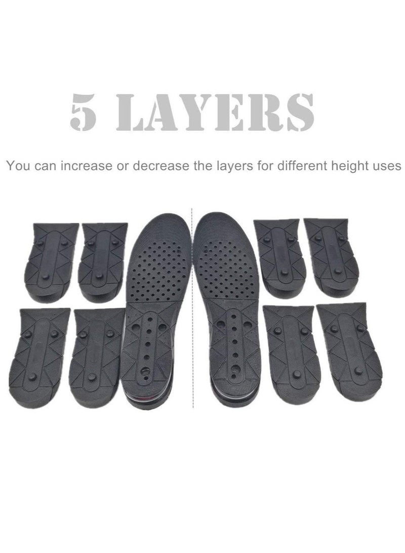 5 Layers Height Increase Insole Orthotic Foot Care Heel Shoe Lifts Inserts with Air Cushion for Men Women - Image 4
