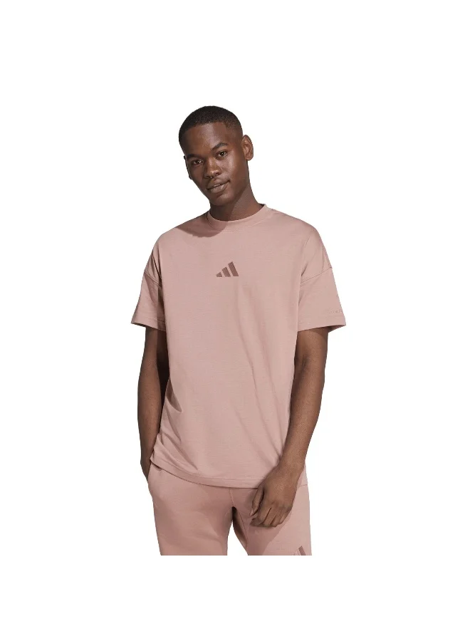 adidas تيشيرت تدريب وردي للرجال مقاس