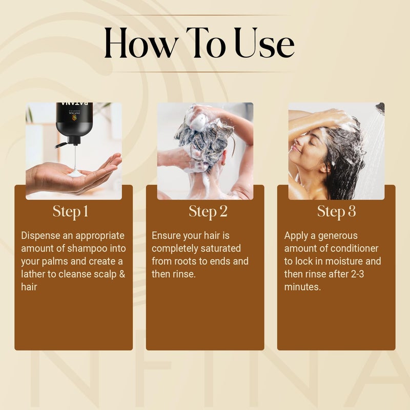INFINA ESSENTIALS Batana Oil Shampoo | 16 fl oz | with Biotin & Tea Tree | Moisturizing, Strengthening & Nourishing Formula | Promotes Hair Growth and Thickness - Image 5
