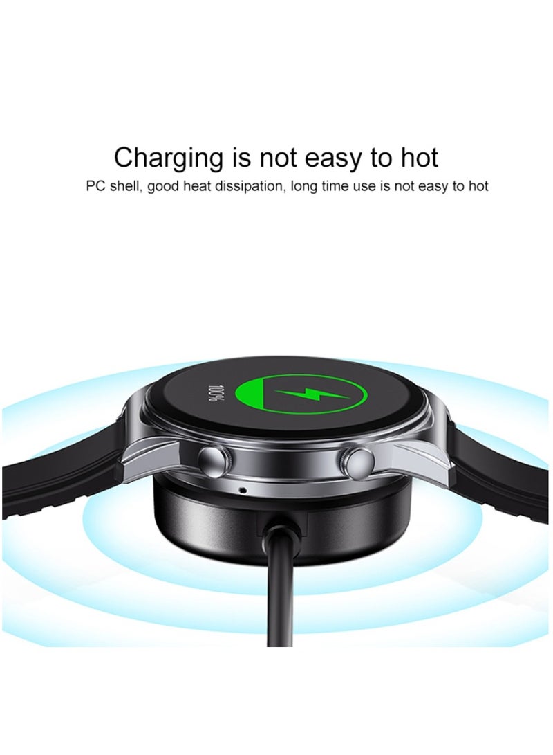 Yesido CA161 USB Magnetic Wireless Charger Cable 1M for Andriod / Samsung Smart Watch - Black - Image 2
