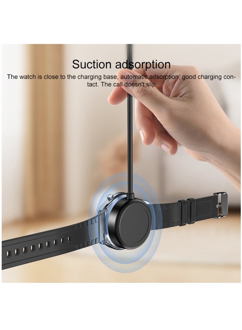 Yesido CA161 USB Magnetic Wireless Charger Cable 1M for Andriod / Samsung Smart Watch - Black - Image 5