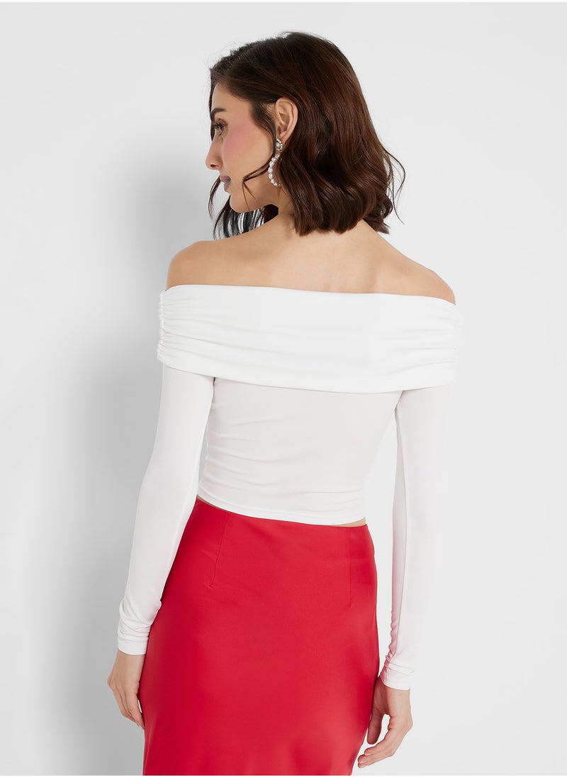 Ginger Satin Column Skirt  - Image 2