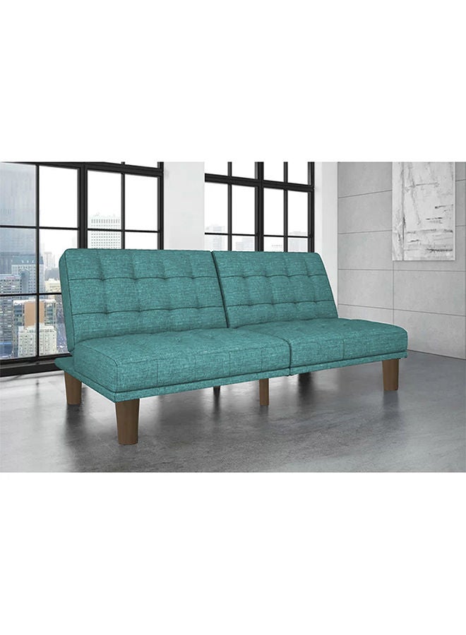 In-House Maria | Sofabed 2 In 1 Upholstered In Linen - Turquoise - Image 1