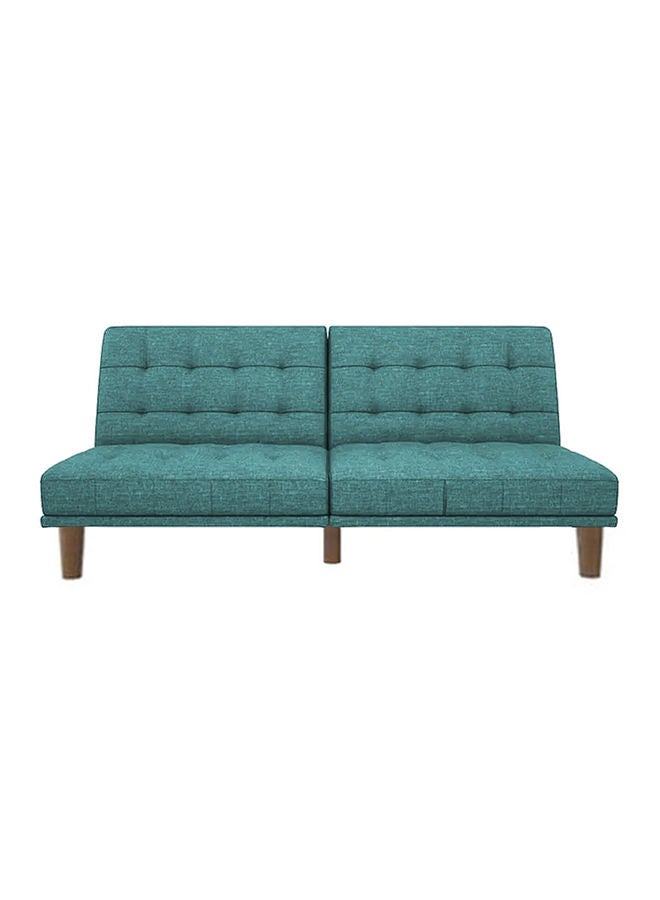 In-House Maria | Sofabed 2 In 1 Upholstered In Linen - Turquoise - Image 3