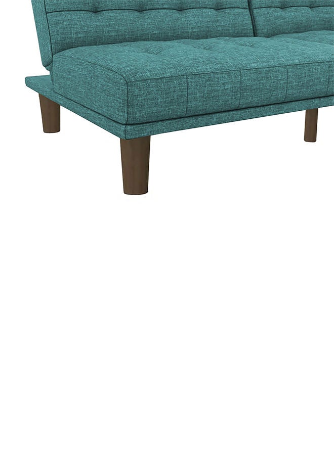 In-House Maria | Sofabed 2 In 1 Upholstered In Linen - Turquoise - Image 5