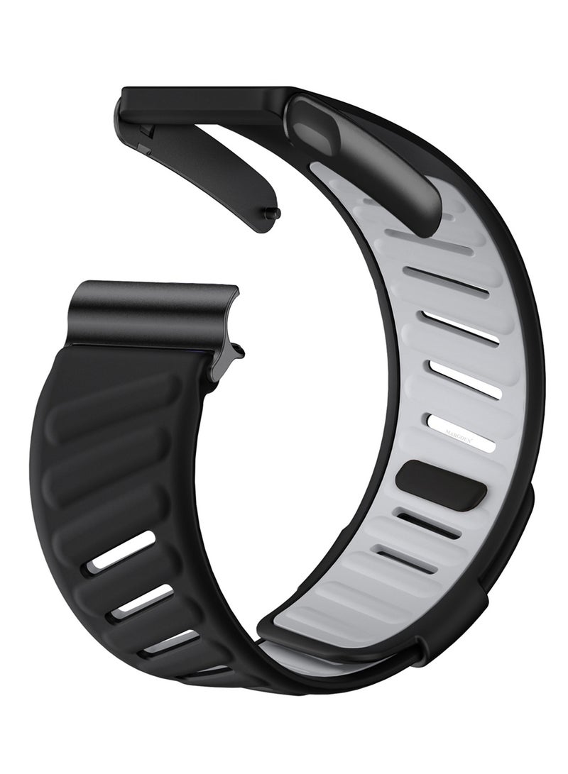 CATANES Silicone Sports Replacement Strap for Whoop 5.0 / Whoop 5.0 Life (MG Model) - MG - Adjustable and Waterproof Wristband - Black - Image 5