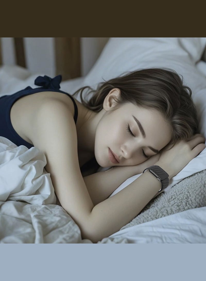 CATANES Silicone Sports Replacement Strap for Whoop 5.0 / Whoop 5.0 Life (MG Model) - MG - Adjustable and Waterproof Wristband - Black - Image 4