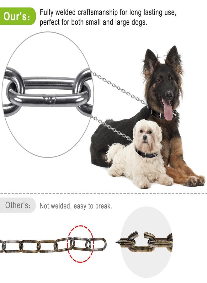 Lifeswell Dog Tie Out Chains and Stake, 30ft Chew Proof Stainless Steel Dog Chains for Outside, 15" Heavy Duty Dog Anchor for Dogs Up to 125lbs, Fully Welded, No Tangle, Ideal for Yard and Camping - Image 4