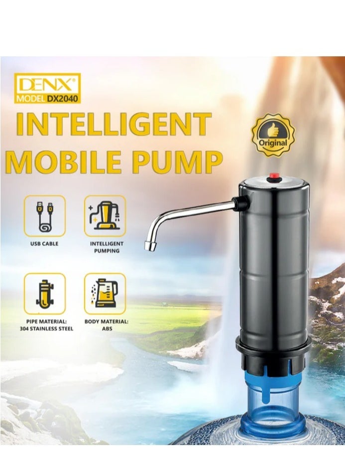 Denx Water Pump Smart Compact And Portable Water Pump With Shell And Stainless Steel Outlet Pipe For Drinking Water Transfer Home Use Travel And Trips And Outside Activities - Image 1