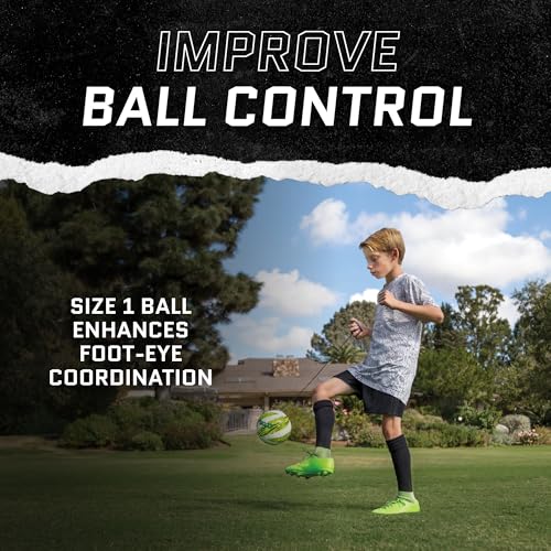 SKLZ StarKick Solo Soccer Trainer with Size 1 Soccer Ball Volt - Image 3