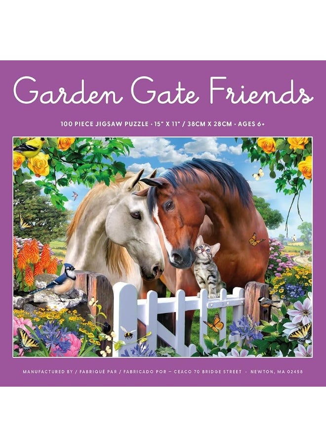 Ceaco Ceaco - Howard Robinson - Garden Gate Friends - 100 Piece Jigsaw Puzzle  - Image 1
