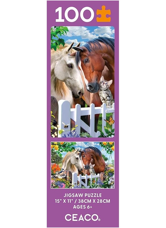 Ceaco Ceaco - Howard Robinson - Garden Gate Friends - 100 Piece Jigsaw Puzzle  - Image 3