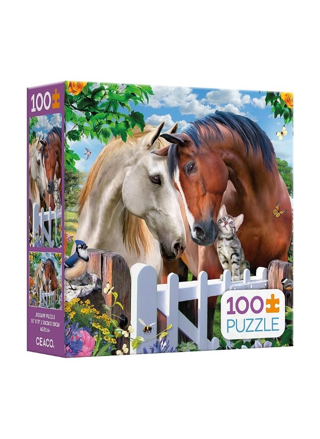 Ceaco Ceaco - Howard Robinson - Garden Gate Friends - 100 Piece Jigsaw Puzzle  - Image 2