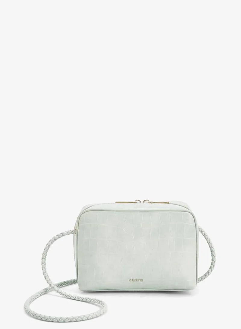 Celeste Textured Crossbody Bag With Zip Closure