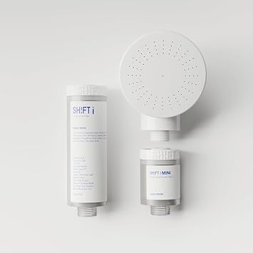 SH!FT 3 Piece Shower Filter Set with Vitamin C and Natural Scent Includes Filter Mini Filter and Shower Head  Easy Installation Fits Most Showers - Image 2