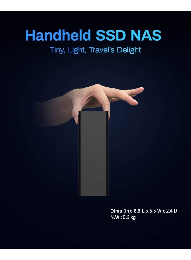 TERRAMASTER F8 SSD Plus NAS - 8Bay All SSD NAS Storage Core i3 8-Core 8-Thread CPU, 16GB DDR5 RAM, 10GbE Port, Palm-Sized Network Attached Storage Peak Performance for Business (Diskless) - Image 3