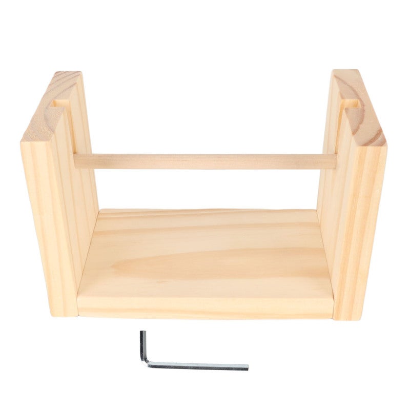 Horizontal Yarn Holder: Wooden Material Glossy Rotation - Increase Speed Yarn Spool Holder for Crochet, Knitting, Sewing, Quilting, Beginners & Skilled Users - Image 1