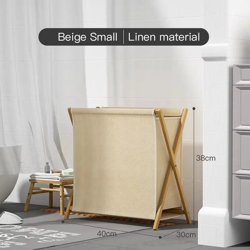 Y&D Foldable Laundry Basket with Lid & Handles - Household Dirty Clothes Storage Hamper - Image 1